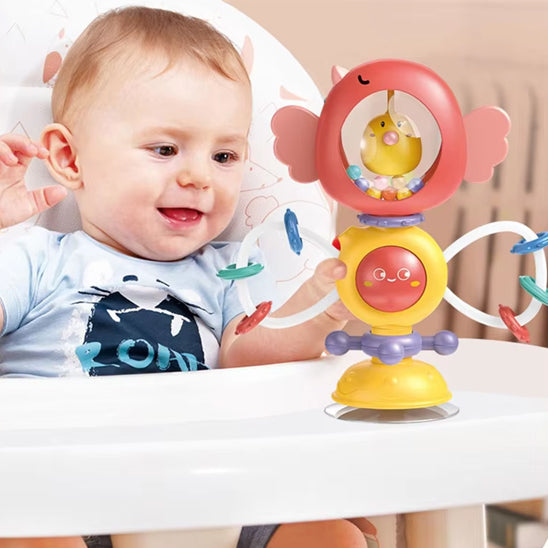 Hochet sensoriel ventouse