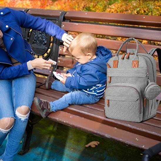 Sac à langer - bleu foncé - Allobebe