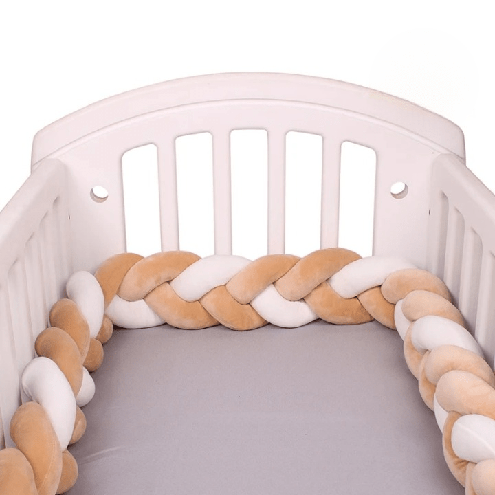 Tour de lit bébé - beige et blanc - Allobebe