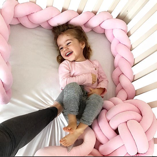 Tour de lit bébé - beige et blanc - Allobebe