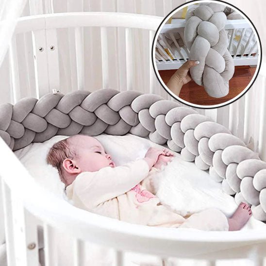 Tour de lit bébé - beige et blanc - Allobebe