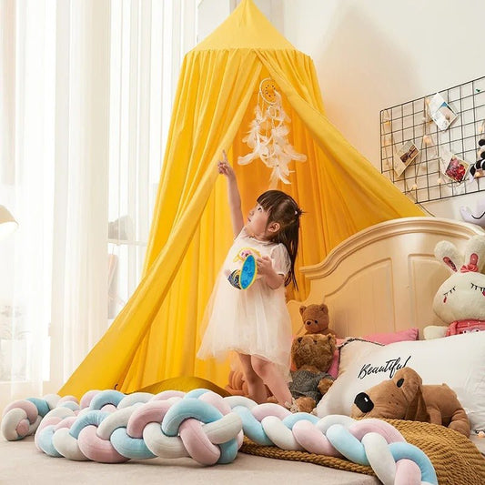 Ciel de lit bébé - jaune - Allobebe
