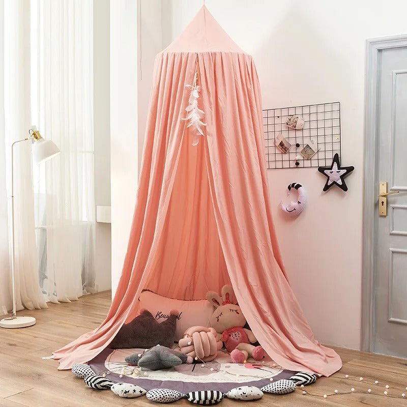 Ciel de lit bébé - rose - Allobebe