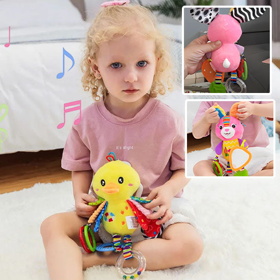 Hochet sensoriel-peluche