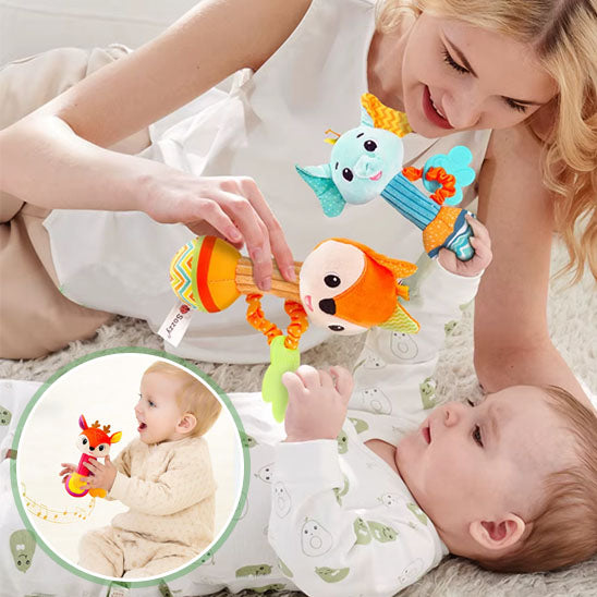 hochet en peluche-renard