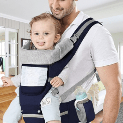 Porte bébé ergonomique - bleu foncé - Allobebe