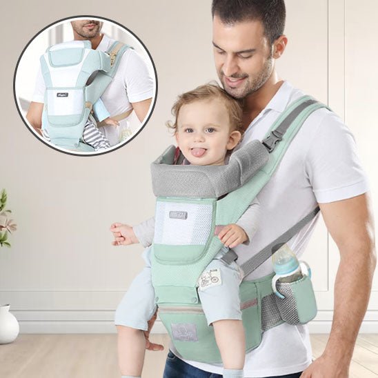 Porte bébé ergonomique - bleu foncé - Allobebe
