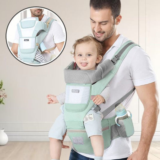 Porte bébé ergonomique - bleu foncé - Allobebe