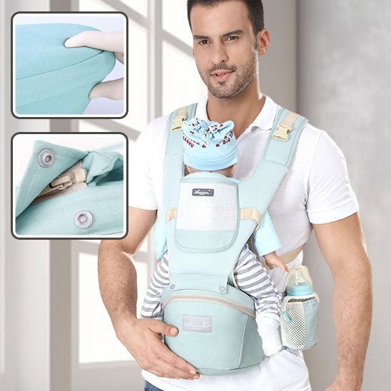 porte bébé ergonomique - vert pâle - Allobebe