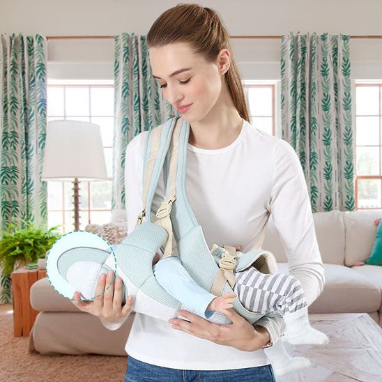 porte bébé ergonomique - vert pâle - Allobebe