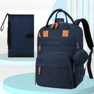 Sac à langer - bleu foncé - Allobebe