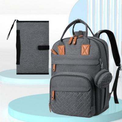 Sac à langer - gris foncé - Allobebe