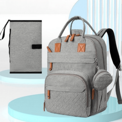 Sac à langer - gris pâle - Allobebe