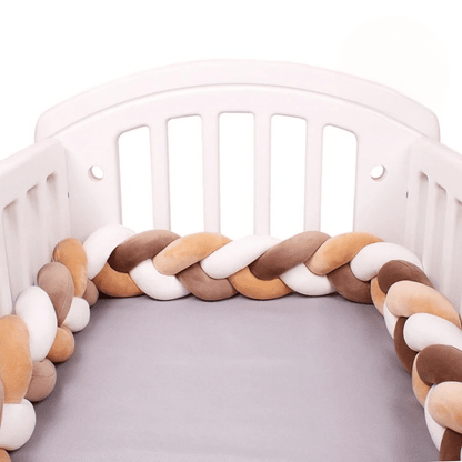 Tour de lit bébé - beige blanc marron - Allobebe
