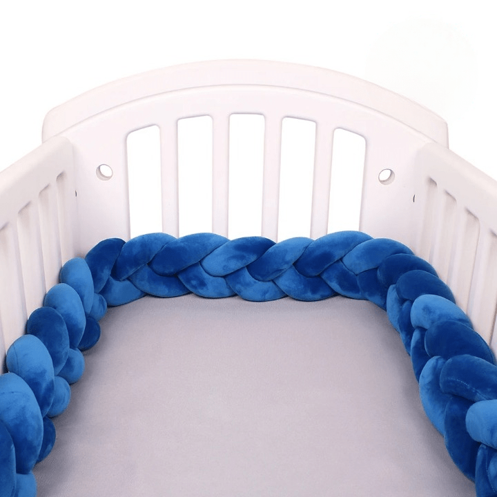 Tour de lit bébé - bleu foncé - Allobebe