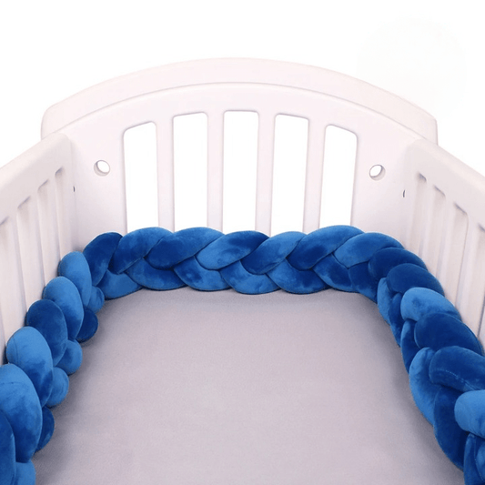 Tour de lit bébé - bleu foncé - Allobebe