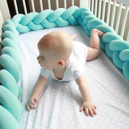 Tour de lit bébé - bleu pâle - Allobebe