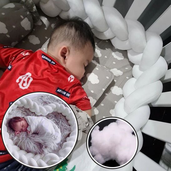 Tour de lit bébé - rose blanc - Allobebe