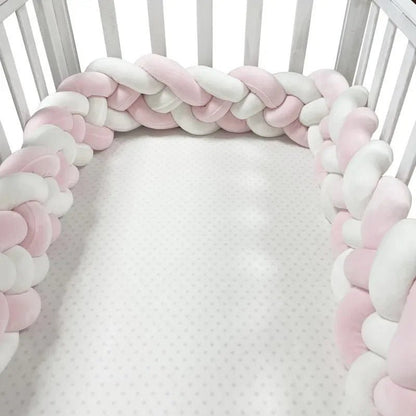 Tour de lit bébé - rose blanc - Allobebe