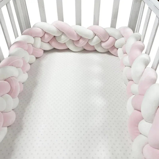 Tour de lit bébé - rose blanc - Allobebe