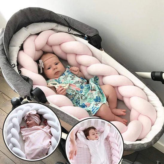 Tour de lit bébé - vert blanc beige - Allobebe