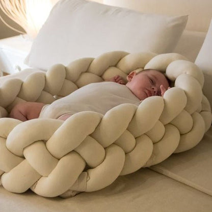 Tour de lit bébé - vert blanc beige - Allobebe