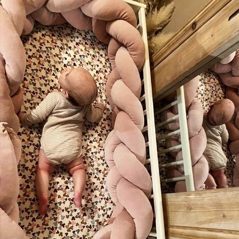 Tour de lit bébé - vieux rose - Allobebe